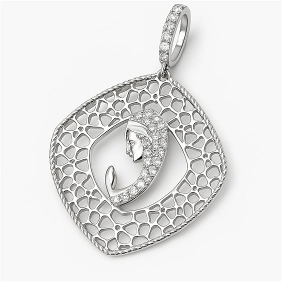 Charm Idee Preziose dal 1987 in White Gold Zircone IP.CHK18B/77 - IP.CHK18B/77